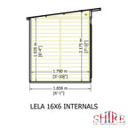 Shire Lela Pent Summerhouse 16x6