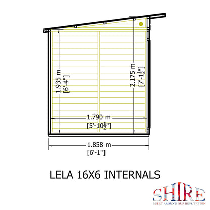 Shire Lela Pent Summerhouse 16x6