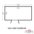 Shire Lela Pent Summerhouse 16x8