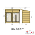 Shire Lela Pent Summerhouse 8x4