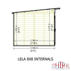 Shire Lela Pent Summerhouse 8x8