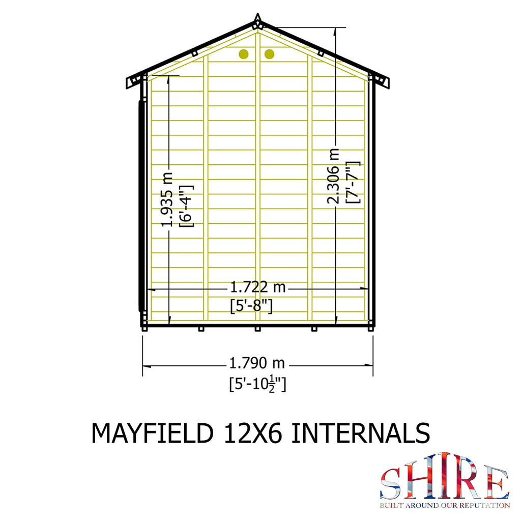 Shire Mayfield Summerhouse 12x6