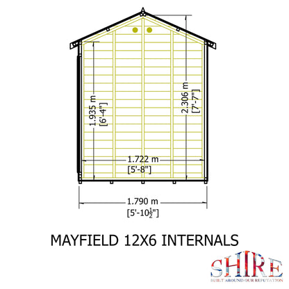 Shire Mayfield Summerhouse 12x6