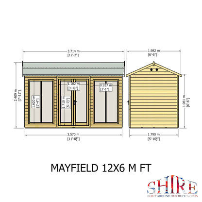 Shire Mayfield Summerhouse 12x6