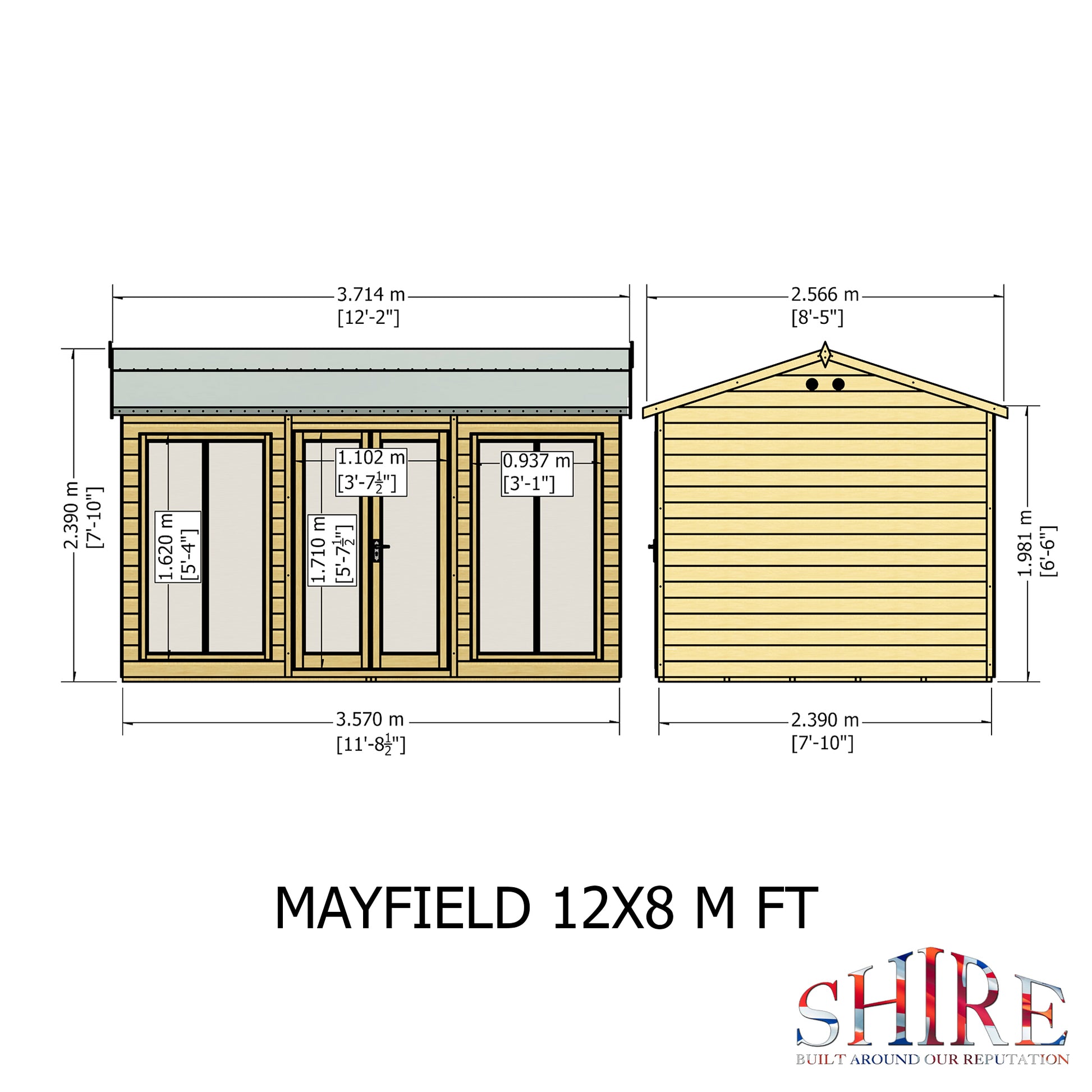 Shire Mayfield Summerhouse 12x8