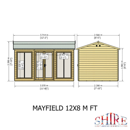 Shire Mayfield Summerhouse 12x8