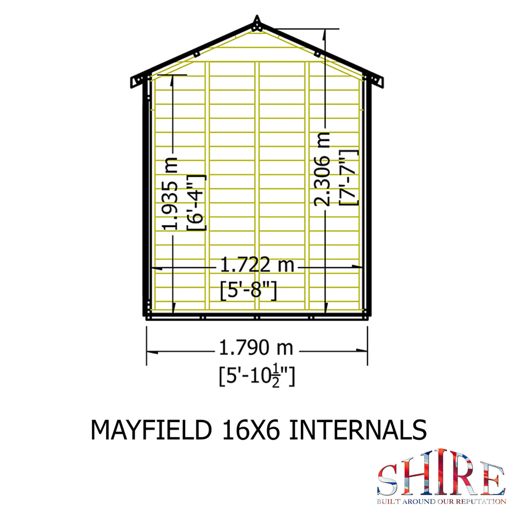 Shire Mayfield Summerhouse 16x6