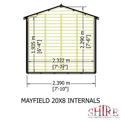Shire Mayfield Summerhouse 20x8