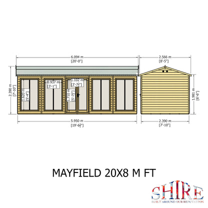 Shire Mayfield Summerhouse 20x8