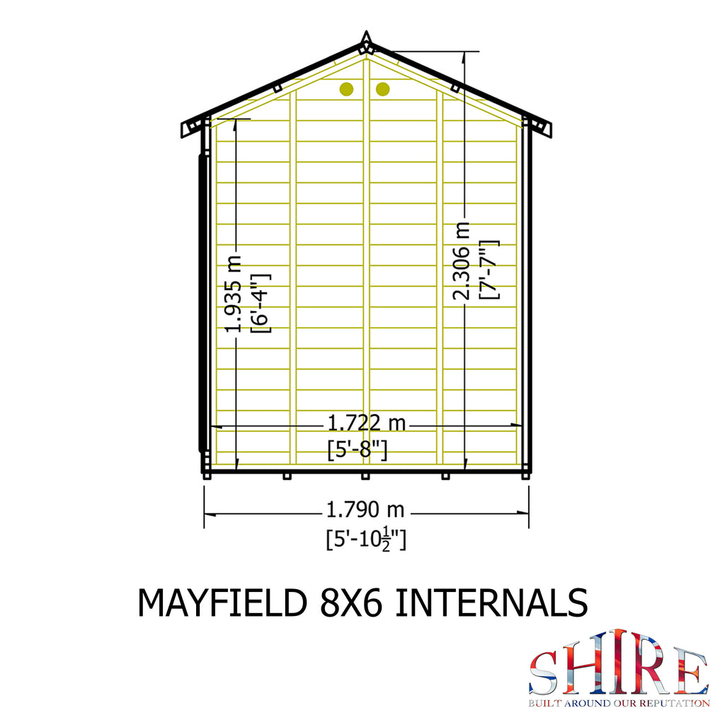 Shire Mayfield Summerhouse 8x6