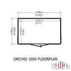 Shire Orchid Summerhouse 10x6