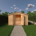 Shire Apex Dip Treated Overlap Garden Shed 10x20