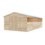 Shire Apex Dip Treated Overlap Garden Shed 10x20