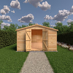 Shire Apex Dip Treated Overlap Garden Shed 10x20
