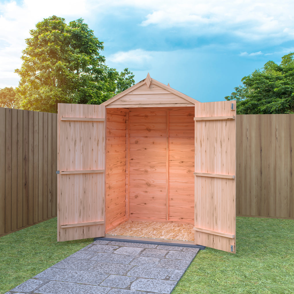 Shire Apex Dip Treated Overlap Garden Shed 4x3