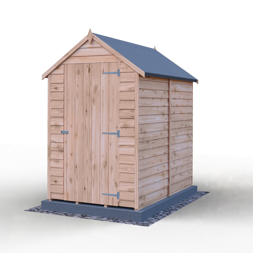 Shire Apex Dip Treated Overlap Garden Shed 6x4