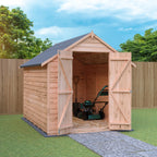 Shire Apex Dip Treated Overlap Garden Shed 8x6