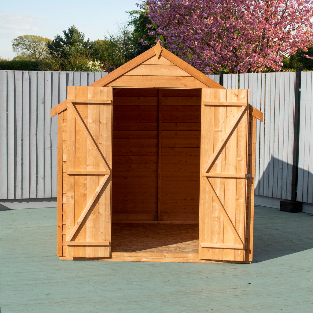 Shire Apex Dip Treated Overlap Garden Shed 8x6