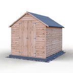 Shire Apex Dip Treated Overlap Garden Shed 8x6