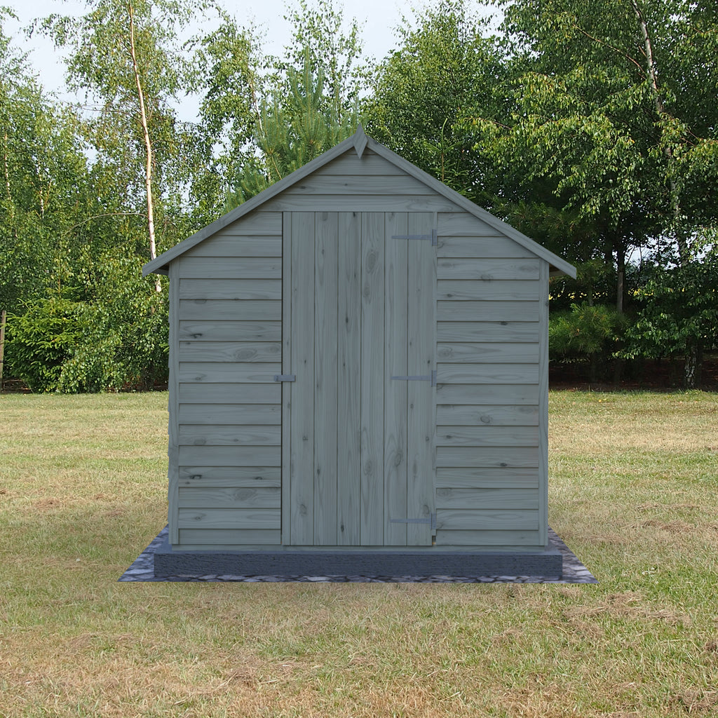 Shire Apex Pressure Treated Overlap Value Garden Shed 8x6