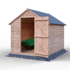 Shire Apex Dip Treated Overlap Garden Shed 8x6