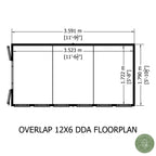 Shire Apex Dip Treated Overlap Garden Shed 12x6