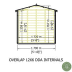 Shire Apex Dip Treated Overlap Garden Shed 12x6