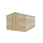 Shire Apex Dip Treated Overlap Garden Shed 12x8