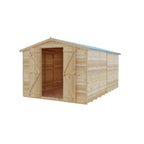 Shire Apex Dip Treated Overlap Garden Shed 12x8