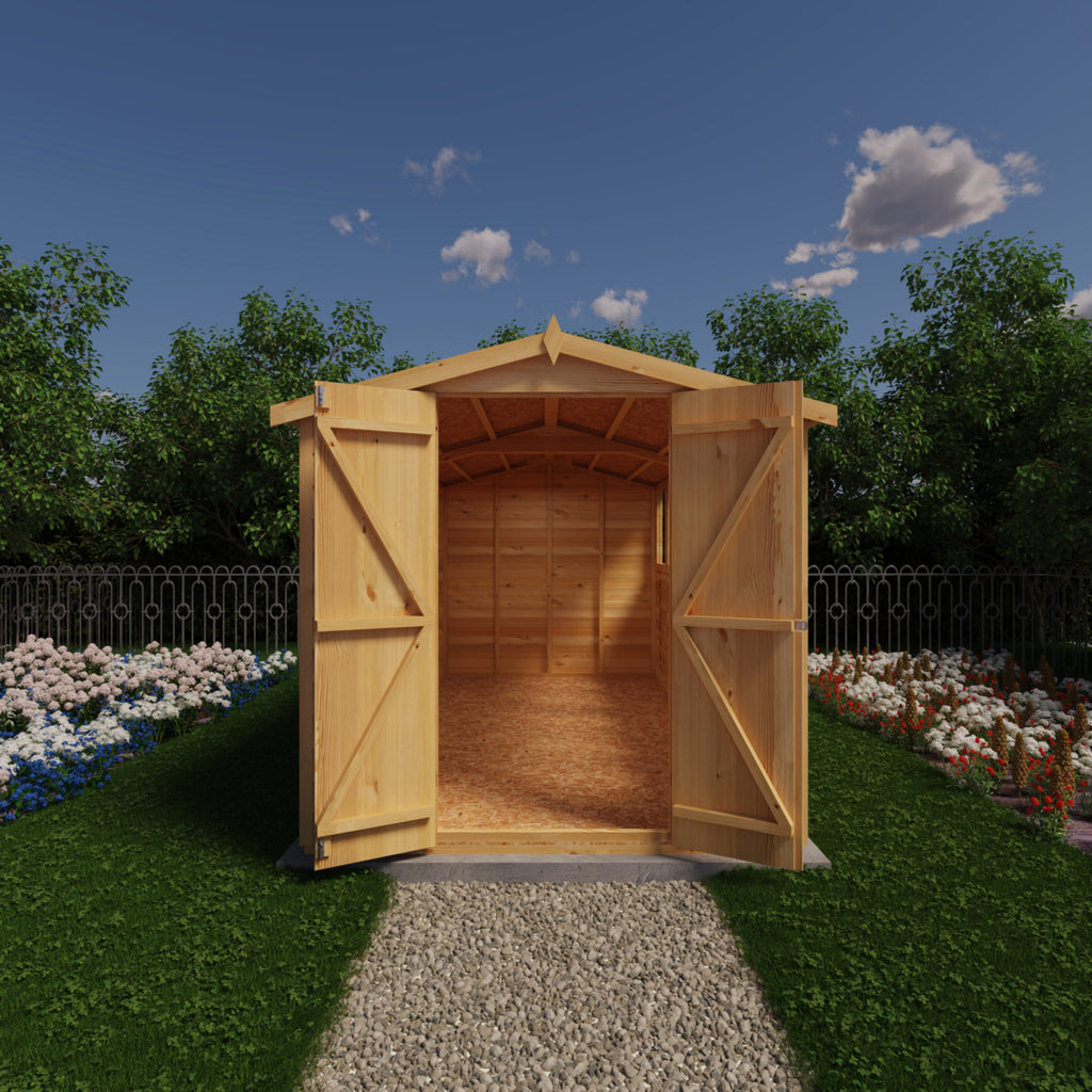 Shire Apex Dip Treated Overlap Garden Shed 12x6