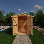 Shire Apex Dip Treated Overlap Garden Shed 12x6