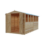 Shire Apex Dip Treated Overlap Garden Shed 12x6