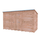 Shire Pent Dip Treated Overlap Value Garden Shed 12x6 Without Windows