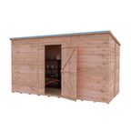 Shire Pent Dip Treated Overlap Value Garden Shed 12x6 Without Windows