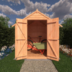 Shire Apex Dip Treated Overlap Garden Shed 4x6