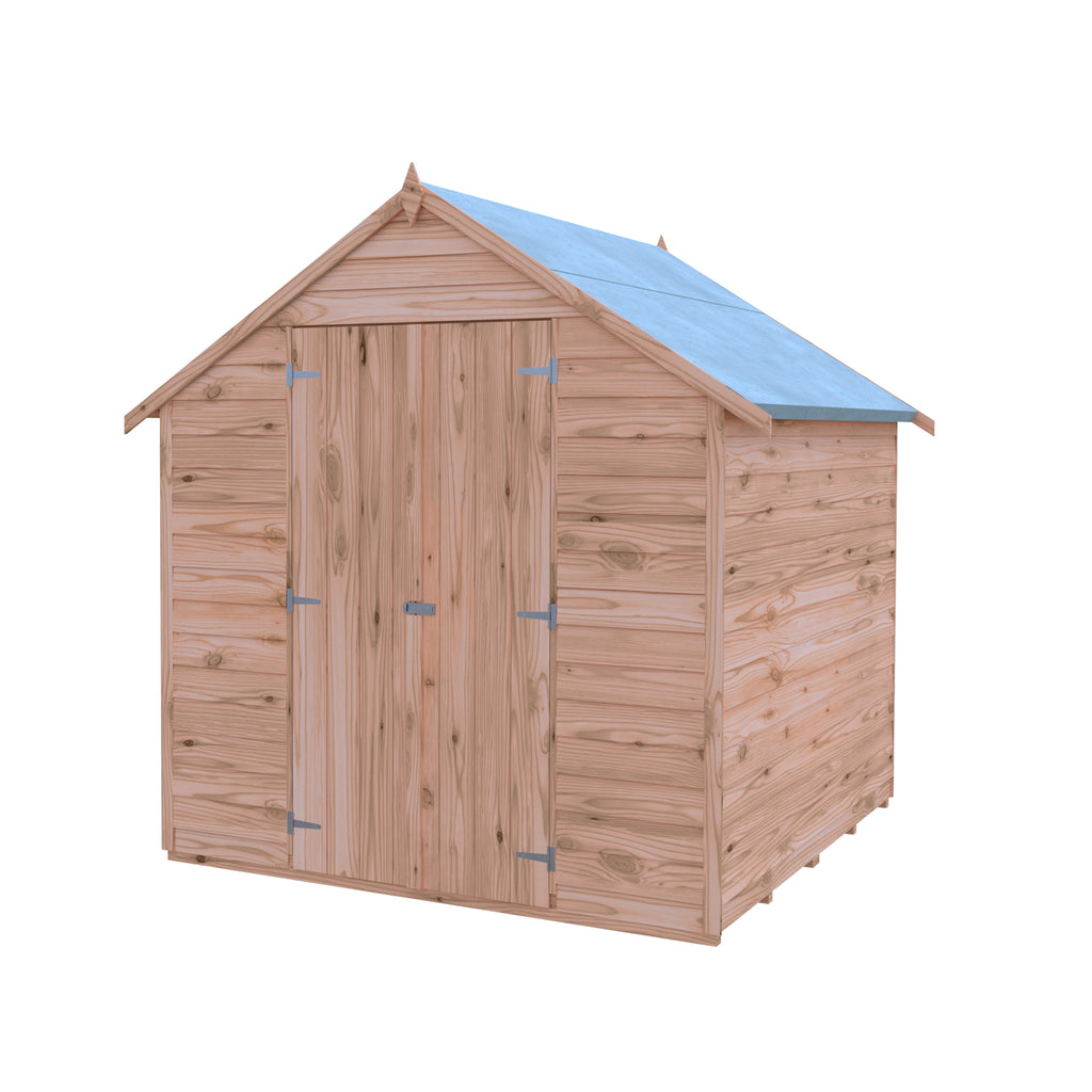 Shire Apex Dip Treated Overlap Garden Shed 6x6
