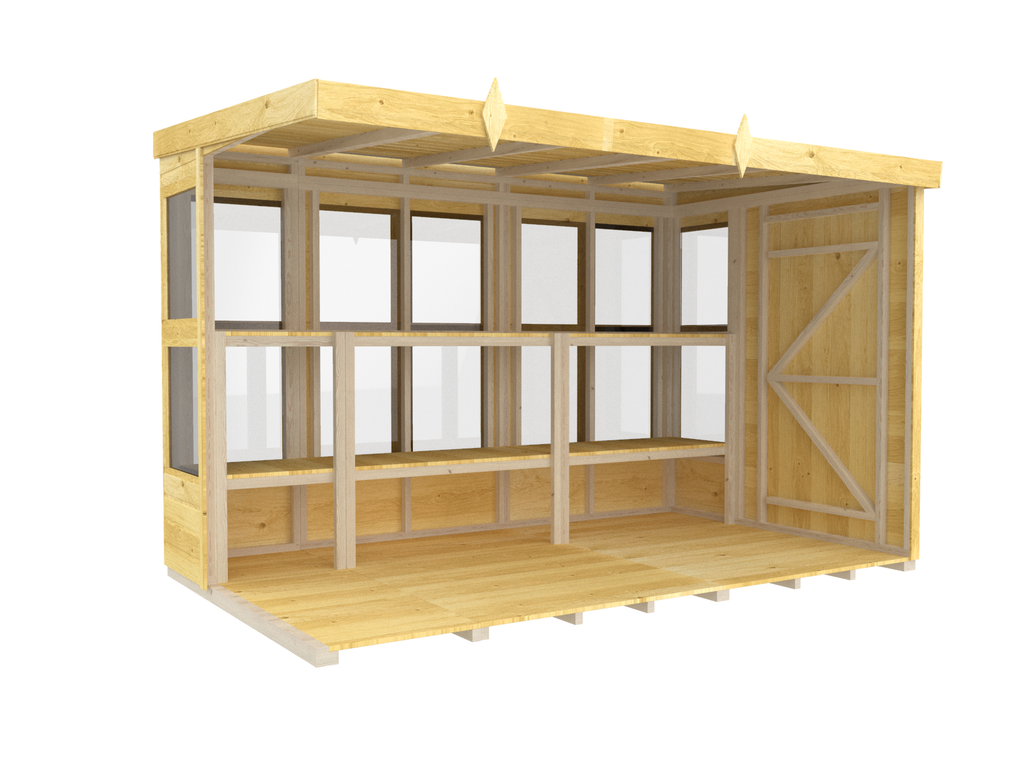 Elmstead Pent Potting Shed Internal View