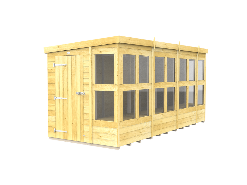 Elmstead Pent Potting Shed External View