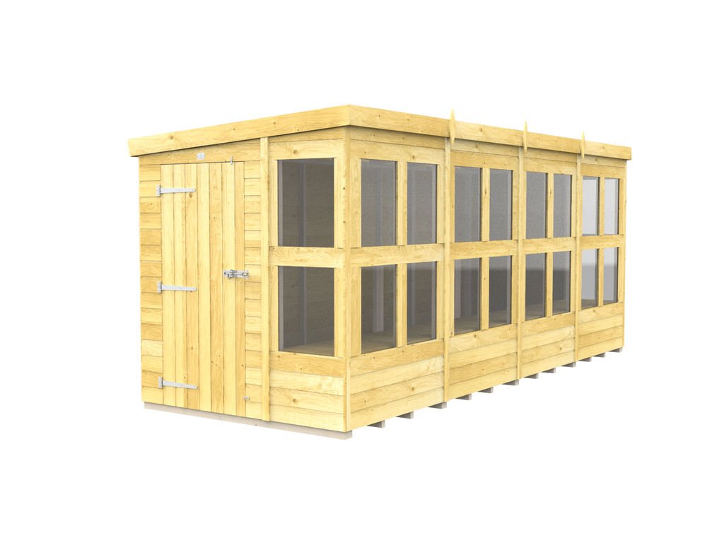 Elmstead Pent Potting Shed External View