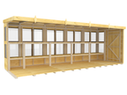 Elmstead Pent Potting Shed Internal View