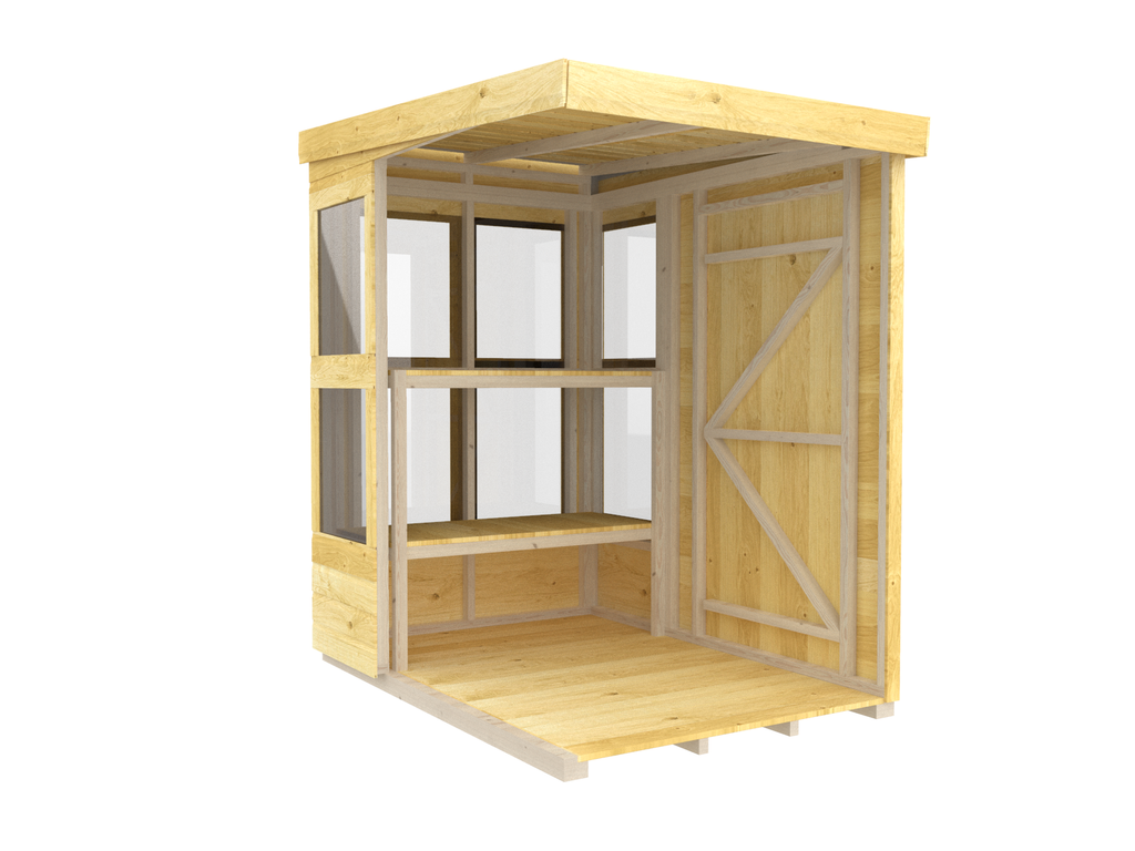 Elmstead Pent Potting Shed Internal View