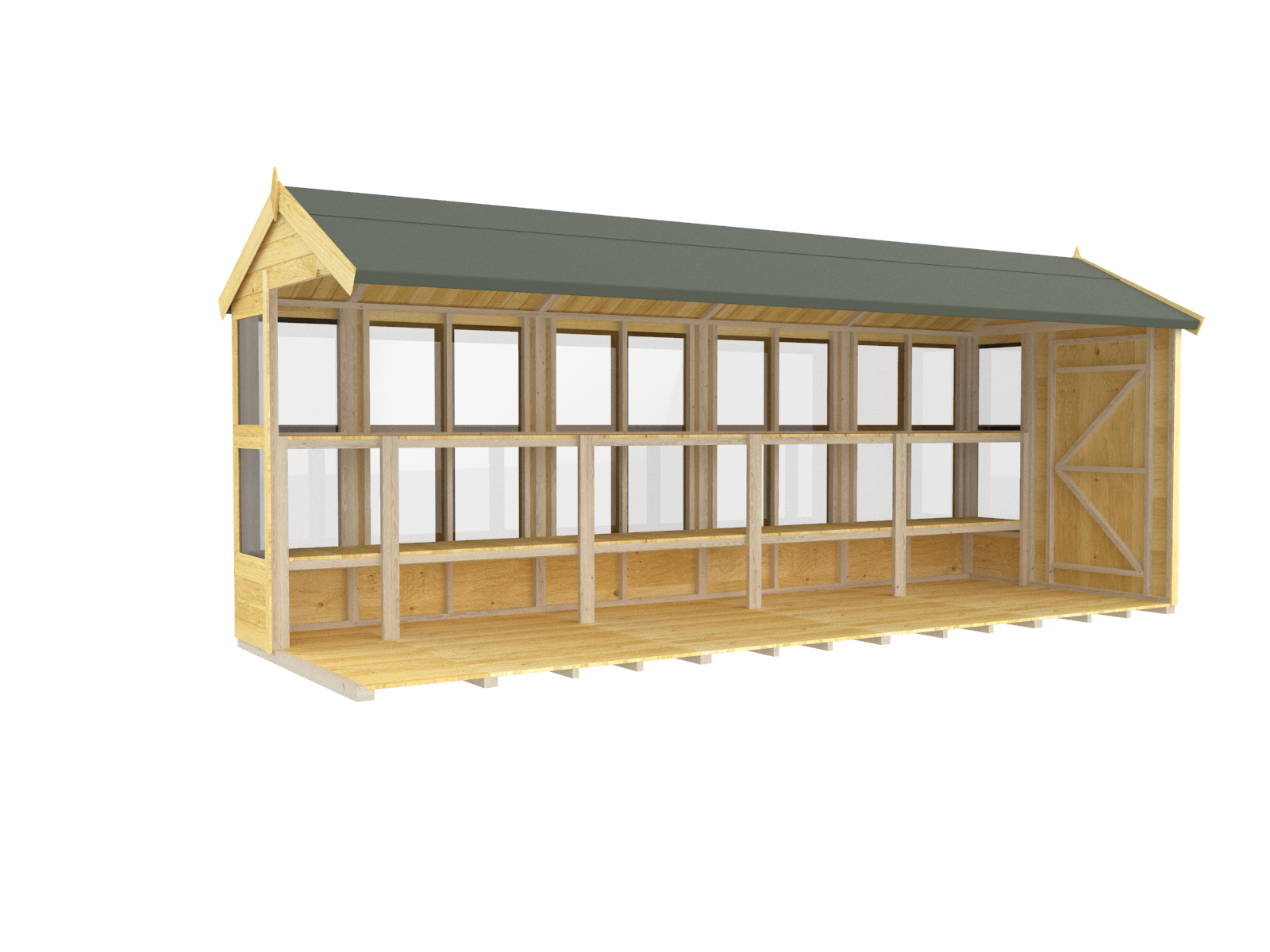 Elmstead Apex Potting Shed Internal View