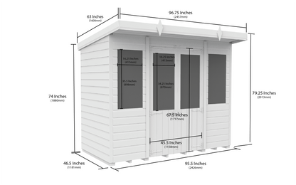Elmstead Pent Summerhouse Dimensional Drawings