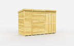 Elmstead Pent Shed Double Door Without Windows External View