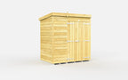 Elmstead Pent Shed Double Door Without Windows External View