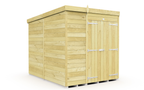 Elmstead Pent Shed Double Door Without Windows External View
