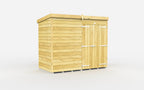 Elmstead Pent Shed Double Door Without Windows External View