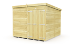 Elmstead Pent Shed Double Door Without Windows External View