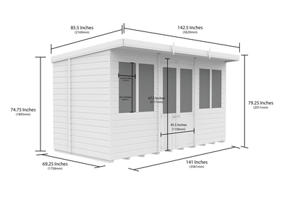 Elmstead Pent Summerhouse Dimensional Drawings