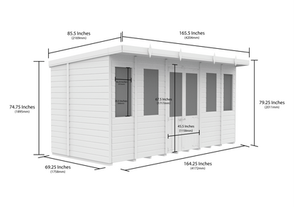 Elmstead Pent Summerhouse Dimensional Drawings